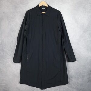 Houdini Coat Womens Medium Black Nomad Parka Ripstop Water Resistant Lightweight